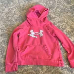 Under Armour Pink Sweatshirt Hoodie with Logo